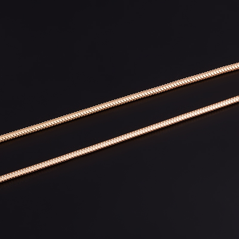 

Цепь (серебро 925 пр. позолота) полновесная снейк 50 см