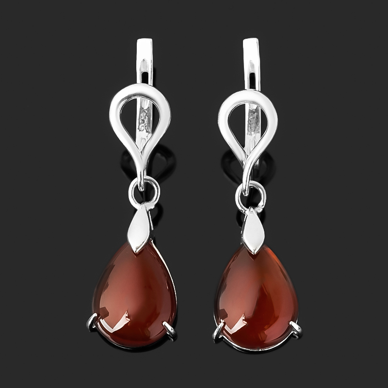 

Серьги сердолик (серебро 925 пр.)