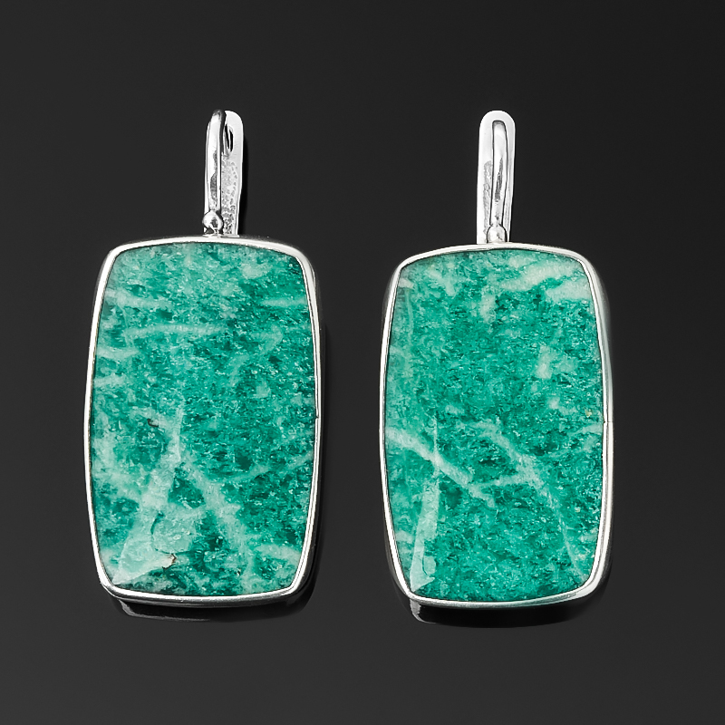 

Серьги амазонит (серебро 925 пр. оксидир.)