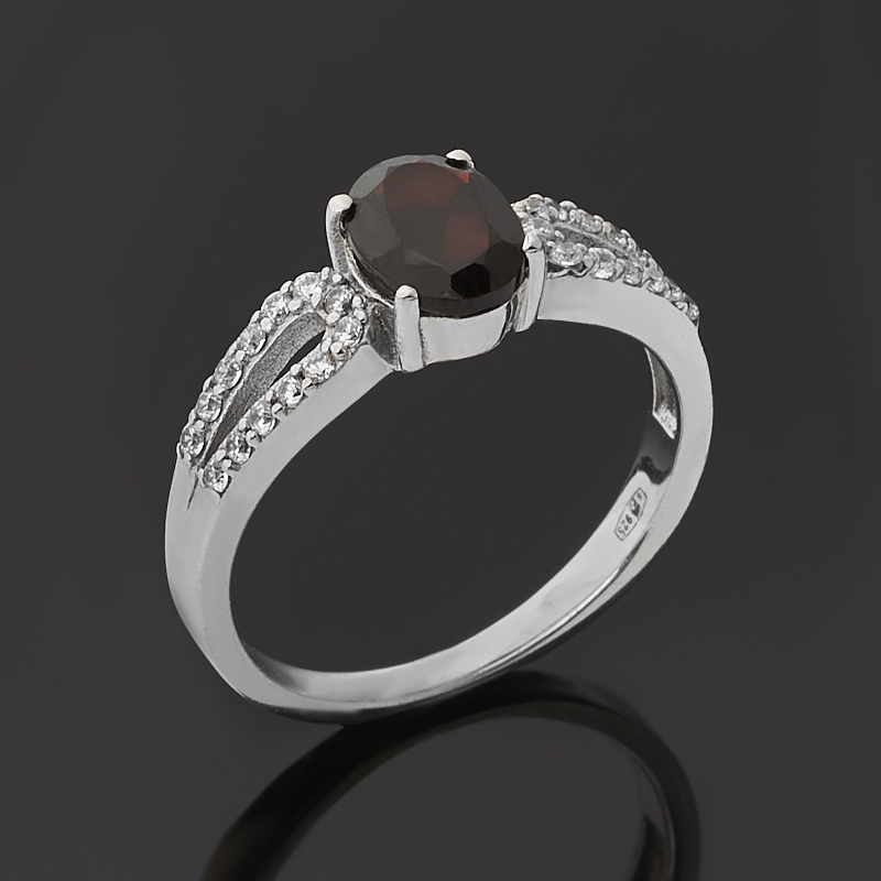 

Кольцо гранат альмандин (серебро 925 пр.) огранка размер 18,5