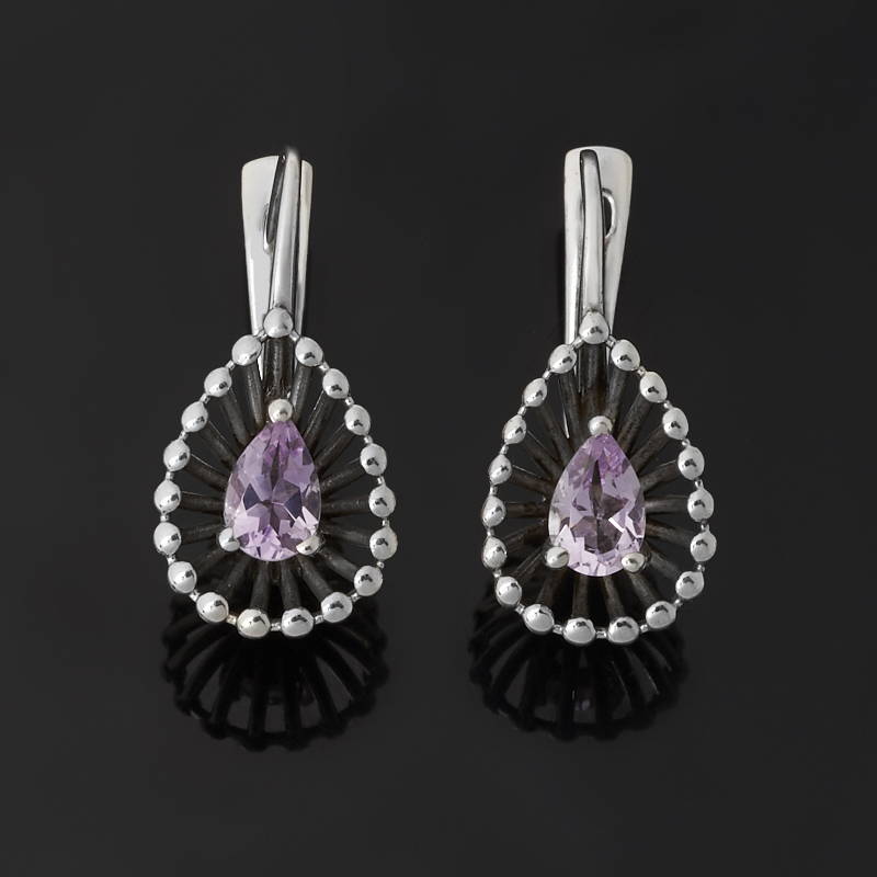 

Серьги аметист (серебро 925 пр.) огранка