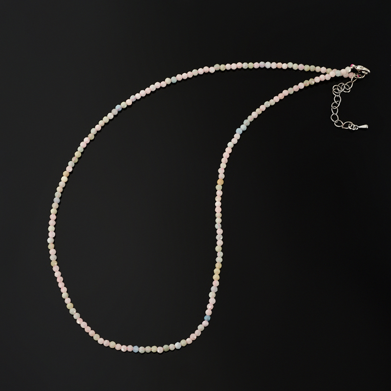 

Бусы микс аквамарин, берилл (биж. сплав) огранка 46 см (+3 см)