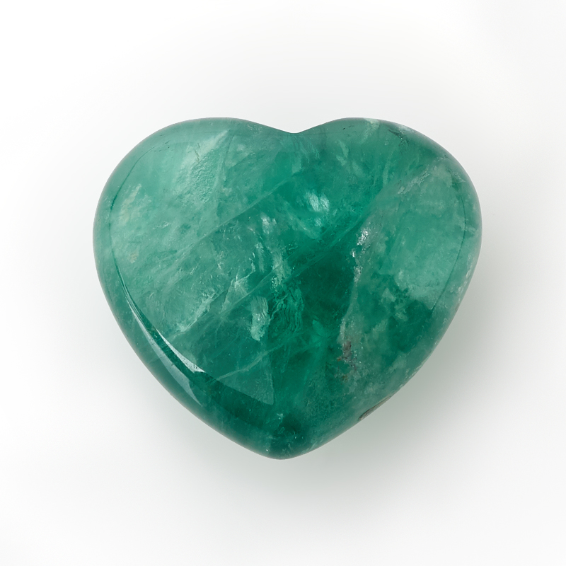 Сердечко флюорит зеленый 4,5 см