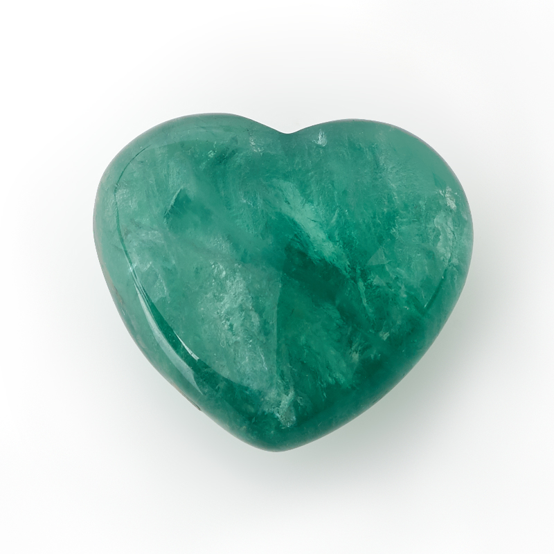 Сердечко флюорит зеленый 4,5 см