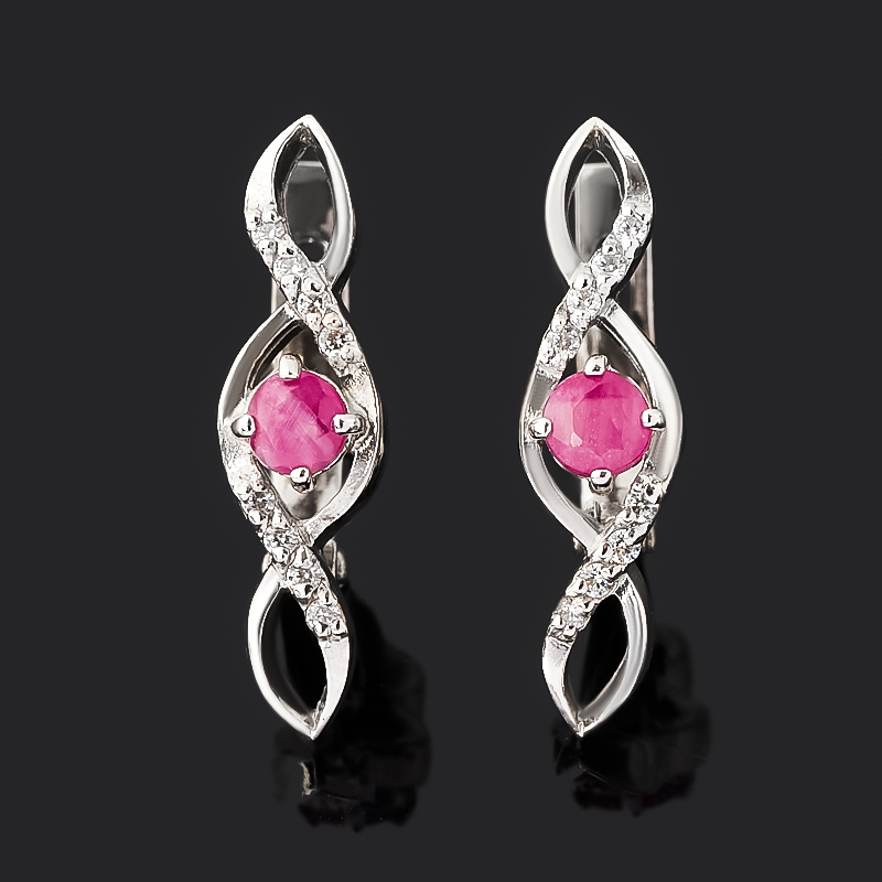 

Серьги рубин (серебро 925 пр.) огранка