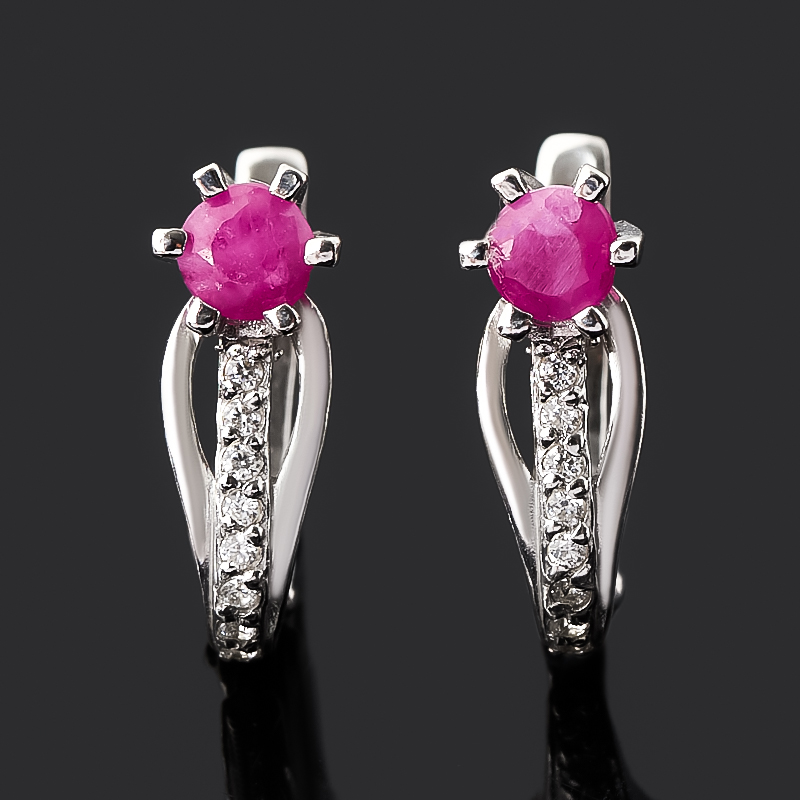 

Серьги рубин (серебро 925 пр.) огранка