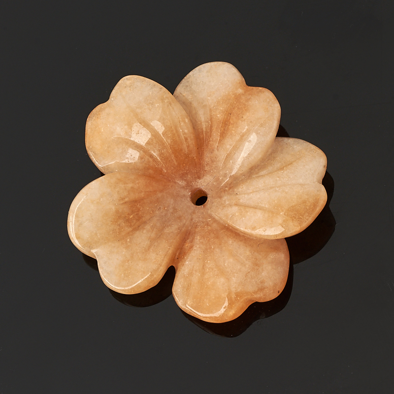 Пуговица авантюрин персиковый Индия 2,5-3 см