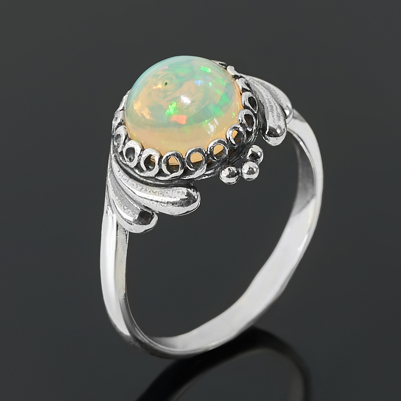 

Кольцо опал благородный белый (дублет) (серебро 925 пр. оксидир.) размер 17