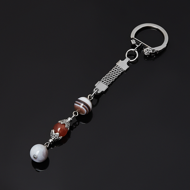 

Брелок агат (биж. сплав) 5 см