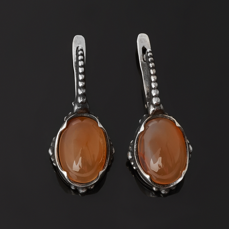

Серьги сердолик (серебро 925 пр. оксидир.)