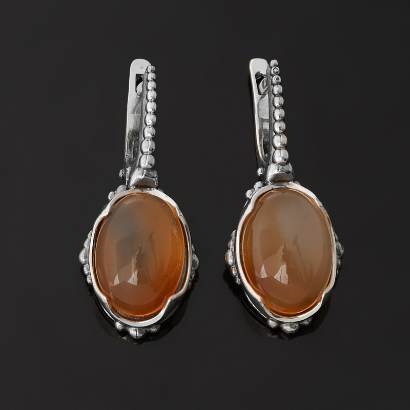 

Серьги сердолик (серебро 925 пр. оксидир.)