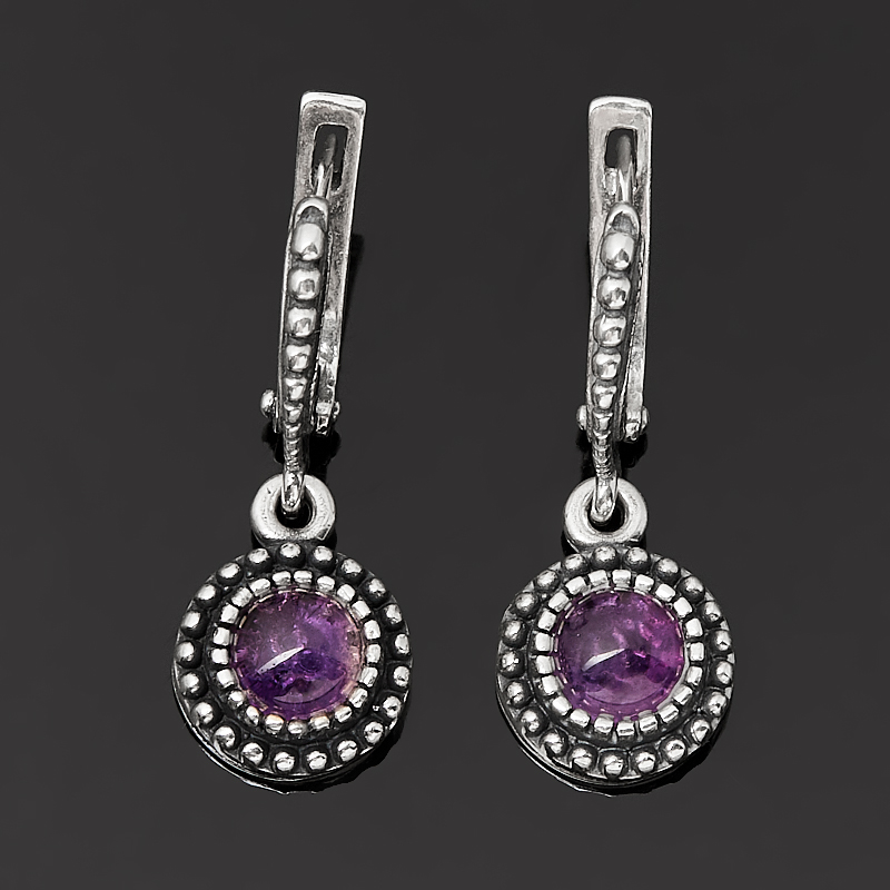 

Серьги аметист (серебро 925 пр. оксидир.)