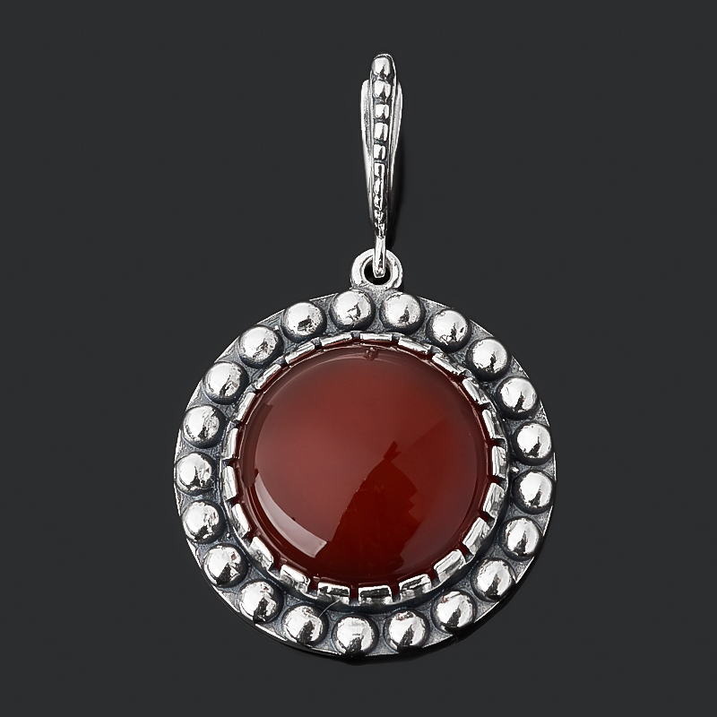 

Кулон сердолик (серебро 925 пр. оксидир.)