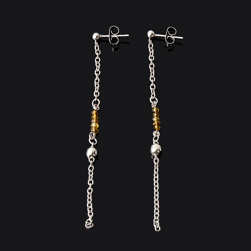 

Серьги турмалин желтый (дравит), коричневый (дравит) (биж. сплав, сталь хир.) пуссеты огранка