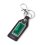 Брелок малахит Конго (биж. сплав, кожа натур., дублет) 8 см