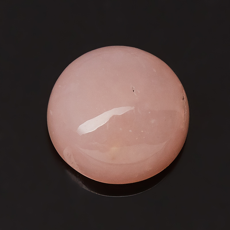 Кабошон опал розовый Перу (1 шт) 8 мм