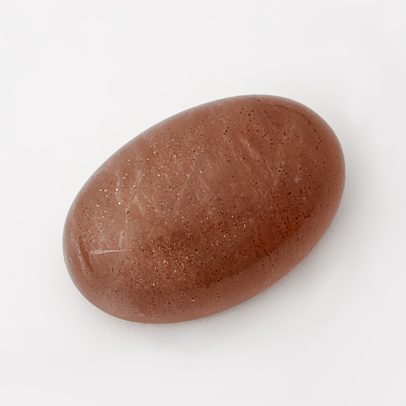 Кабошон солнечный камень Индия (1 шт) 8*12 мм