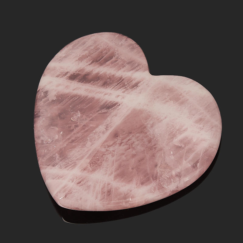 Сердечко розовый кварц Бразилия 7 см