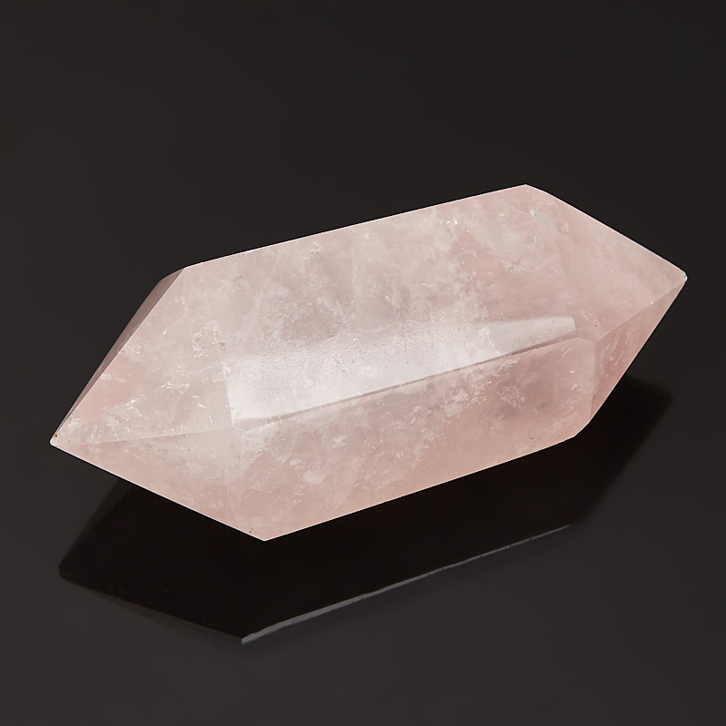 Кристалл розовый кварц Бразилия (двухголовик) S (4-7 см)