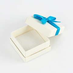 Подарочная упаковка (картон) под комплект (кольцо, серьги, кулон) (коробка) (микс) 60х60х35 мм