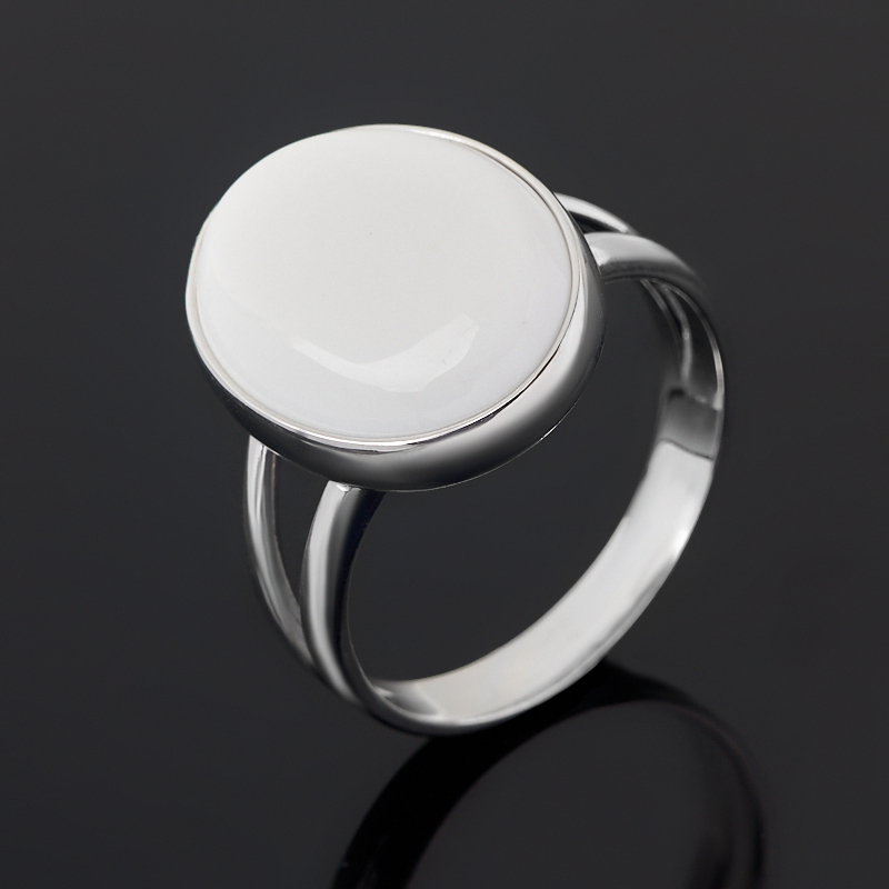 

Кольцо кахолонг (серебро 925 пр. родир. бел.) размер 17,5