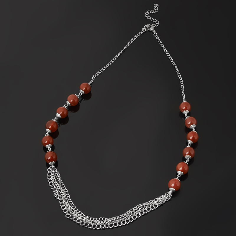 

Бусы сердолик (биж. сплав, сталь хир.) (колье) длинные 12 мм 60 см (+7 см)