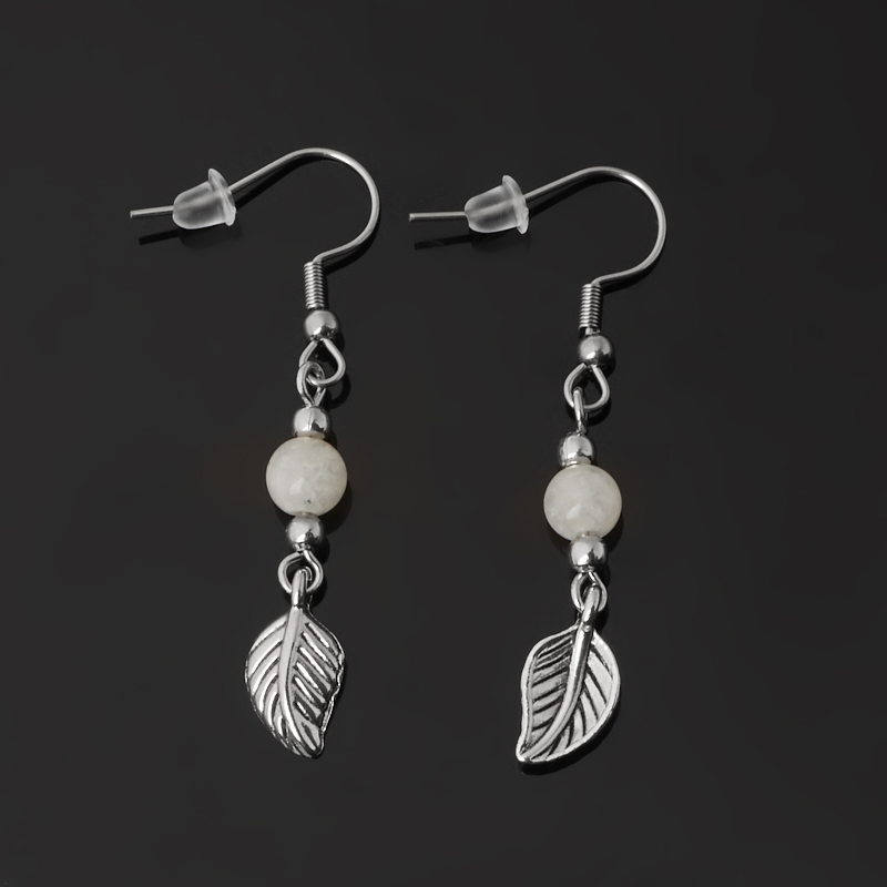 

Серьги лунный камень (адуляр) (биж. сплав, сталь хир.)