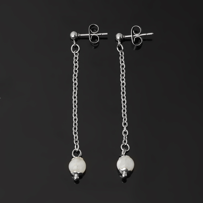 

Серьги лунный камень (адуляр) (биж. сплав, сталь хир.) пуссеты