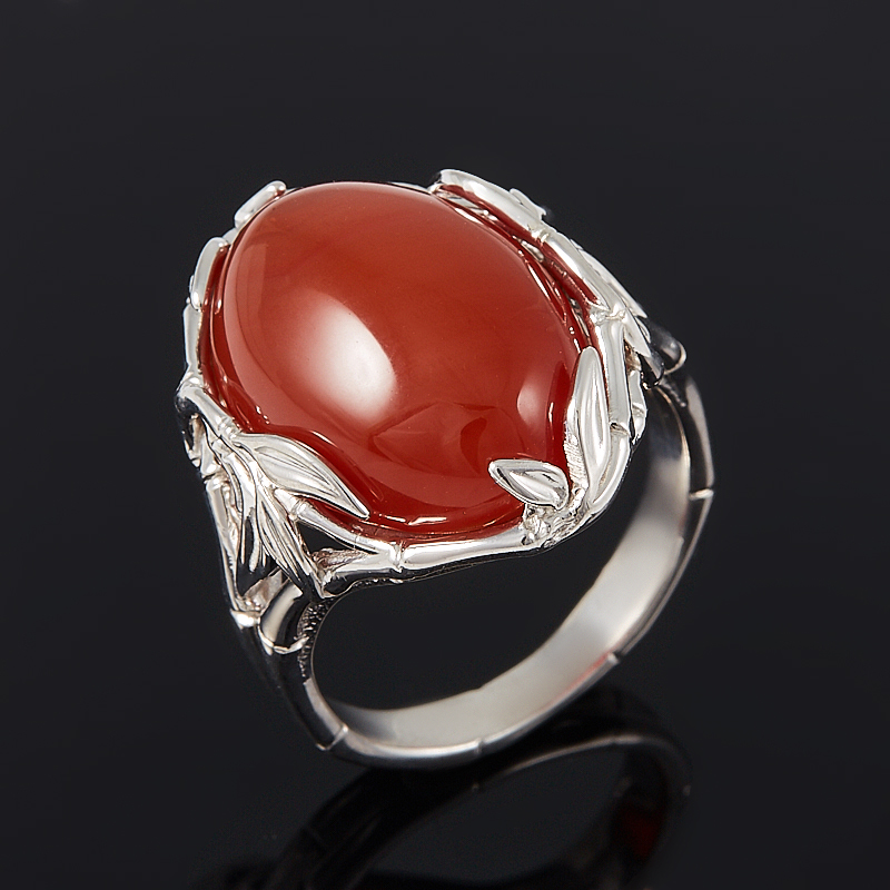 

Кольцо сердолик (серебро 925 пр.) размер 17,5
