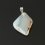 Кулон агат белый Индия (биж. сплав) галтовка 2-3 см