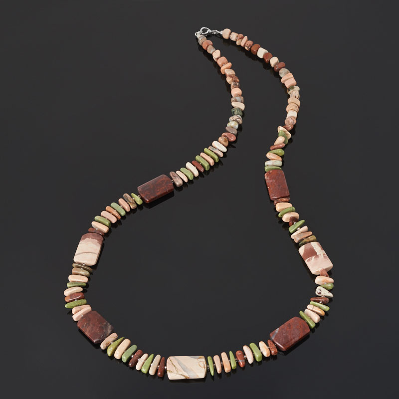 

Бусы яшма уральская (биж. сплав) длинные 80 см