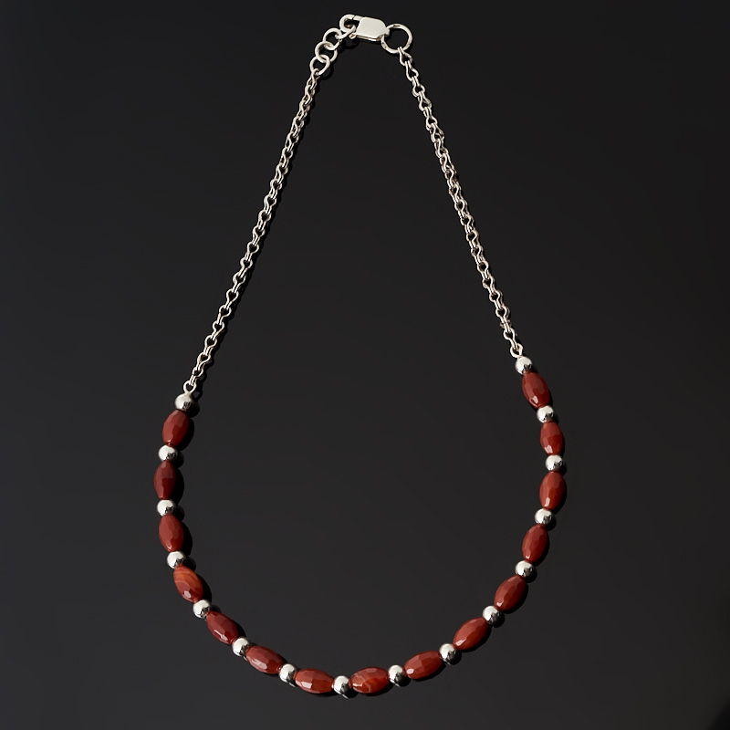 

Бусы сердолик (серебро 925 пр.) (колье) 40 см