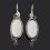 Серьги кахолонг Россия (нейзильбер)
