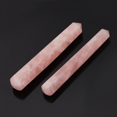 Массажная палочка розовый кварц Бразилия 12-14 см