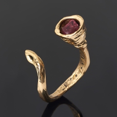 Кольцо турмалин розовый (рубеллит) Бразилия (бронза) (регулируемый) размер 17,5