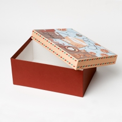 Подарочная упаковка (картон) универсальная (коробка) (микс) 230х160х100 мм