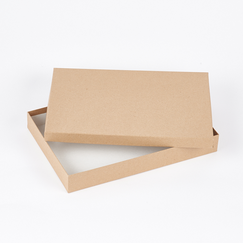 Подарочная упаковка (картон) универсальная (коробка) (бежевый) 300х200х40 мм