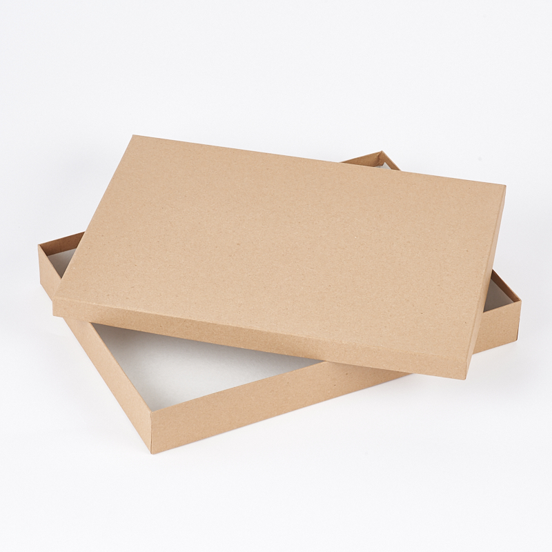 Подарочная упаковка (картон) универсальная (коробка) (бежевый) 345х255х50 мм