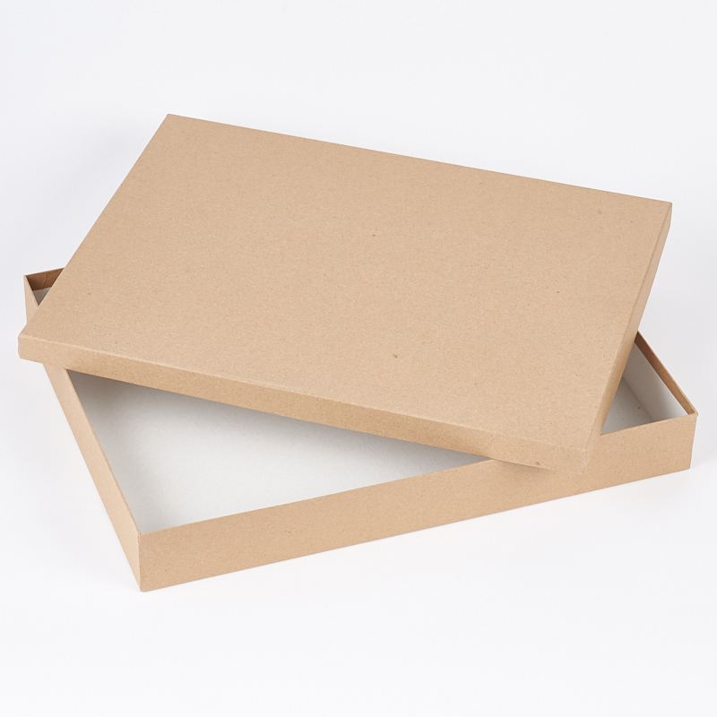 Подарочная упаковка универсальная (коробка) (бежевый) 400х305х55 мм