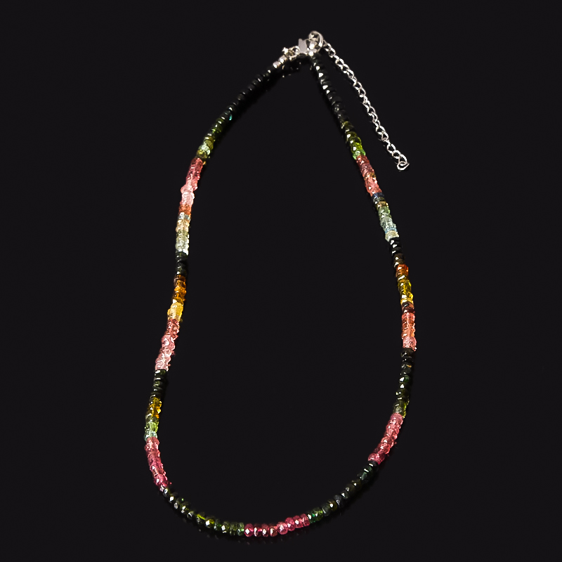 

Бусы турмалин (биж. сплав, сталь хир.) огранка 4 мм 43 см (+7 см)