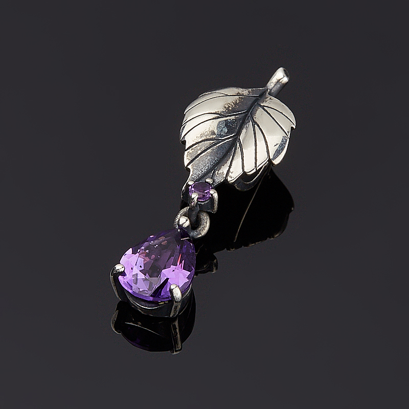 

Кулон аметист (серебро 925 пр. оксидир.) огранка