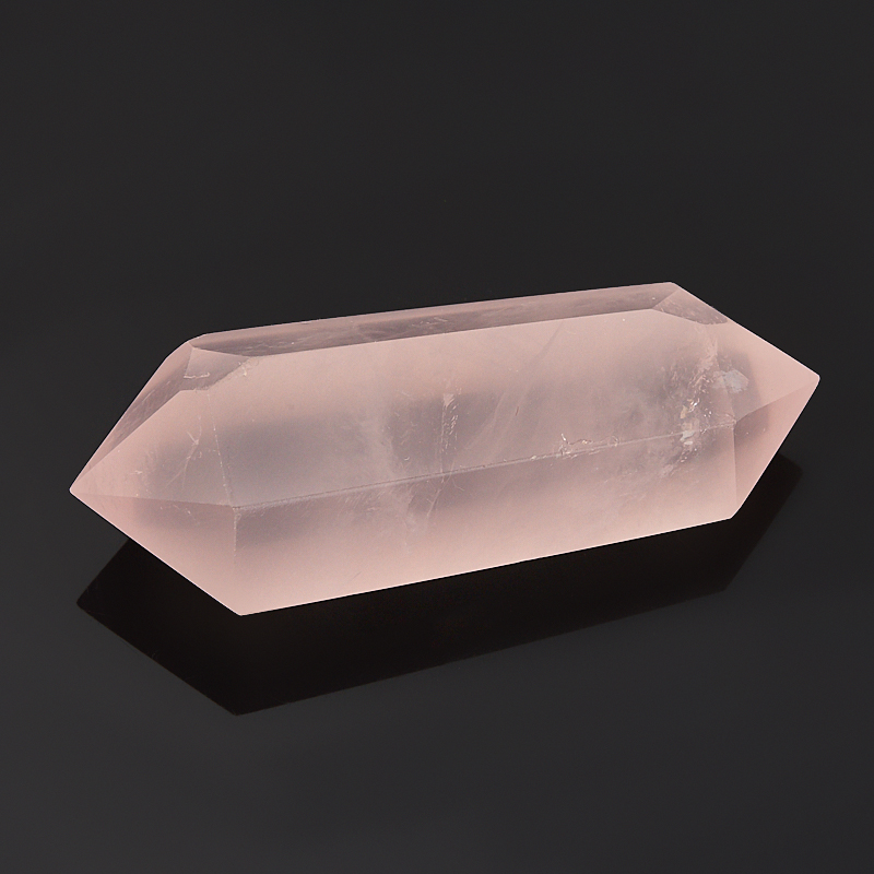 

Кристалл розовый кварц (двухголовик) (ограненный) S (4-7 см)