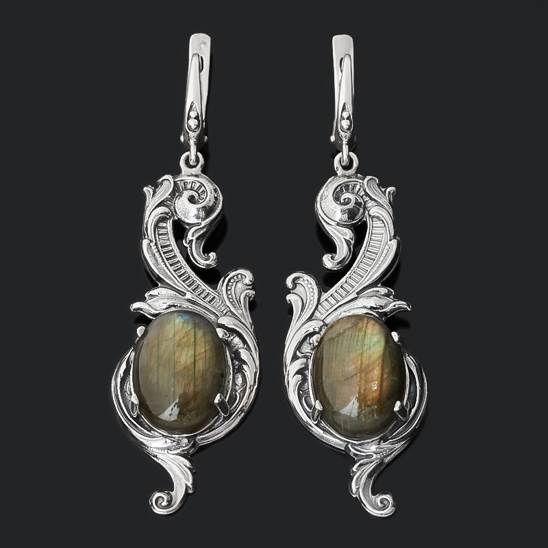 

Серьги лабрадор (серебро 925 пр. оксидир.)