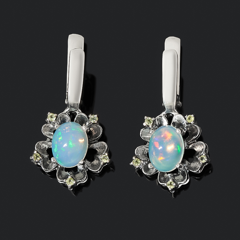 

Серьги опал благородный белый (серебро 925 пр. оксидир.)