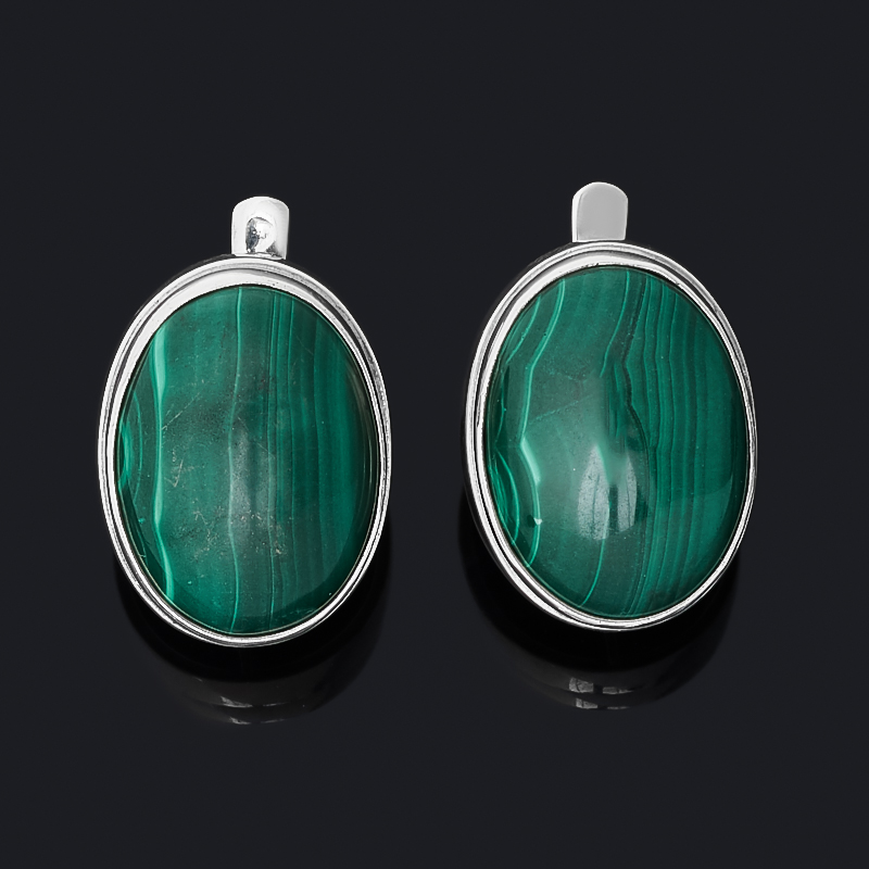 

Серьги малахит (серебро 925 пр.)