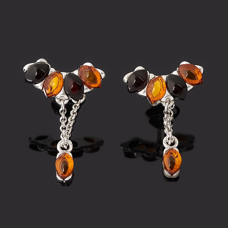 

Серьги янтарь (серебро 925 пр. родир. бел.) пуссеты