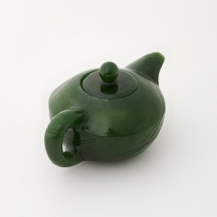 Посуда нефрит зеленый Россия (чайник) 3,5х8 см