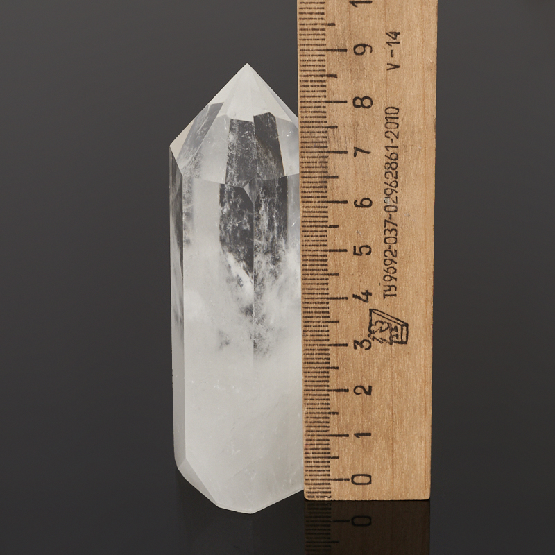 Кристалл горный хрусталь Бразилия (ограненный) M (7-12 см)