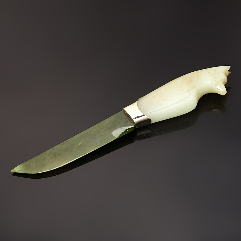 

Предмет интерьера нефрит зеленый (нож) 20х2,5х2 см