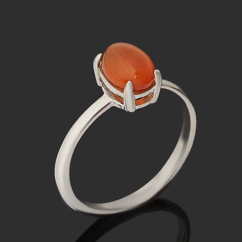

Кольцо сердолик (серебро 925 пр.) размер 17,5